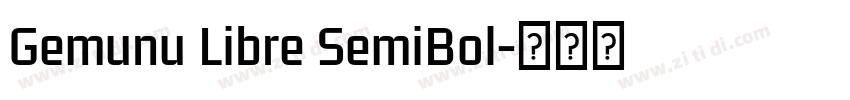 Gemunu Libre SemiBol字体转换